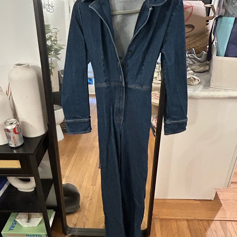 Denim Boot Cut Jumpsuit